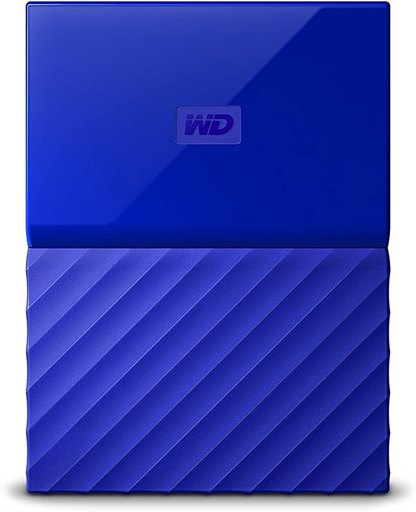 Western Digital 2TB Blue My Passport Portable External Hard Drive – USB 3.0