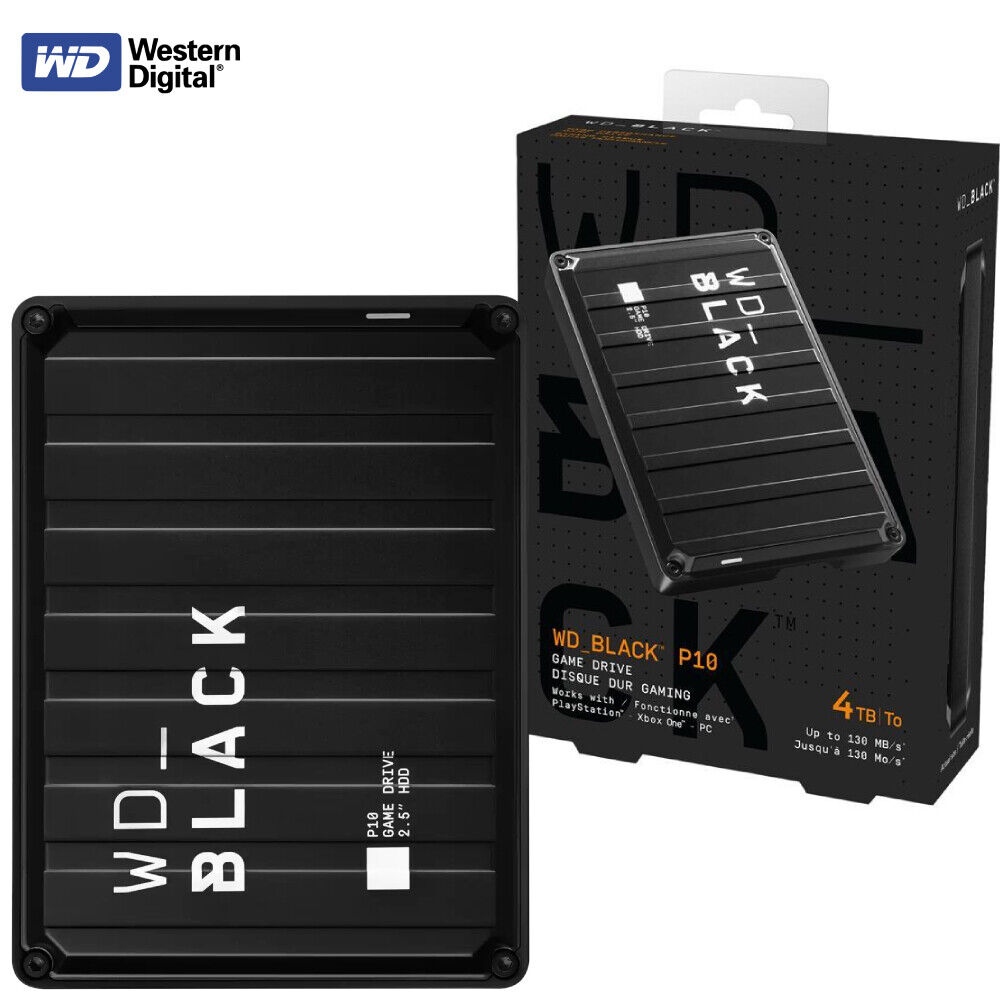 WD_BLACK P10 GAME DRIVE 4TB BLACK WORLDWIDE