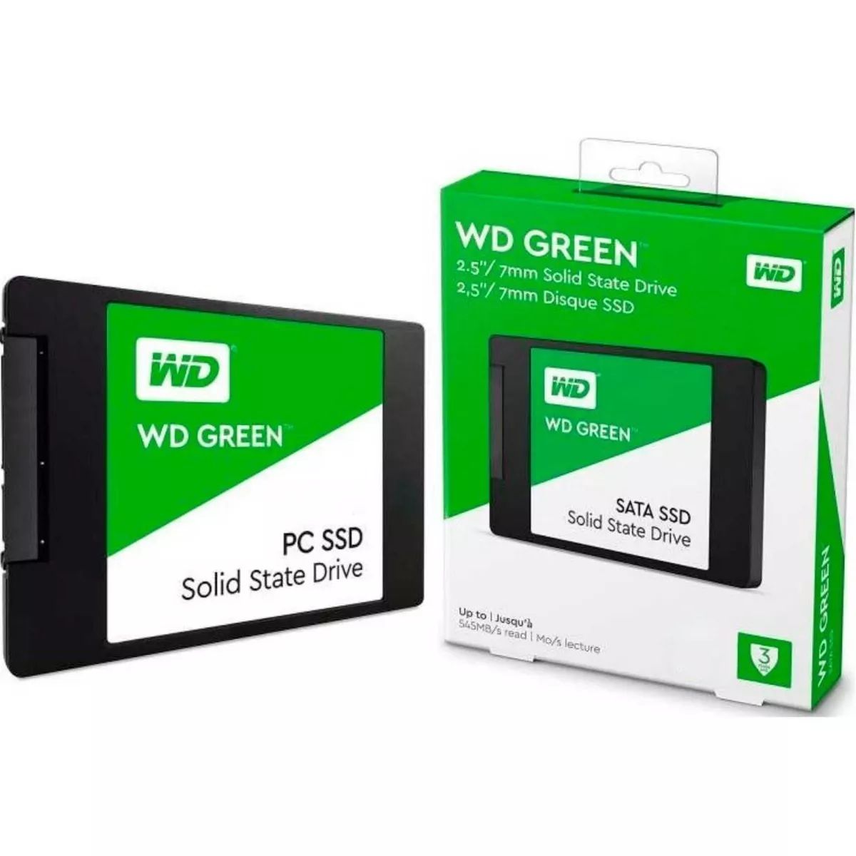 Disque SSD SATA WD Green™ au format 2,5″/7 mm de Western Digital