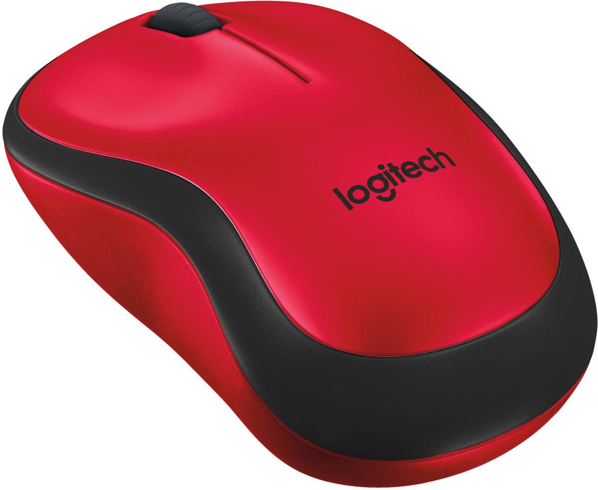 LOGITECH M220 SOURIS SANS FIL, BOUTONS SILENCIEUX ROUGE -910-004880