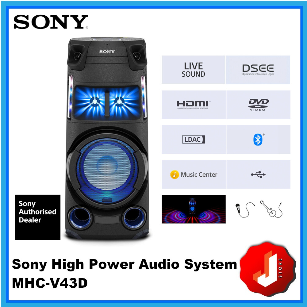 Système audio high-power V43D avec technologie BLUETOOTH®